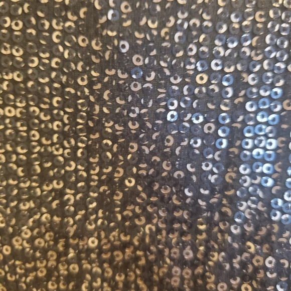 Black and Gold Sequence Dress - Picture 3 of 3